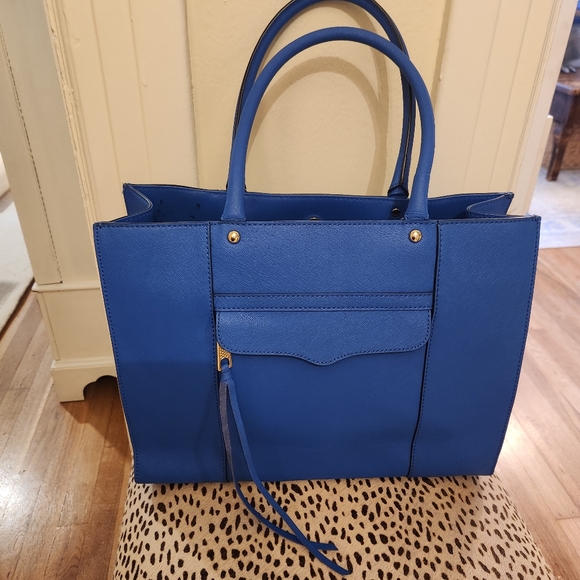 Rebecca Minkoff Staffiano Leather Royal Blue Tote - Picture 3 of 16